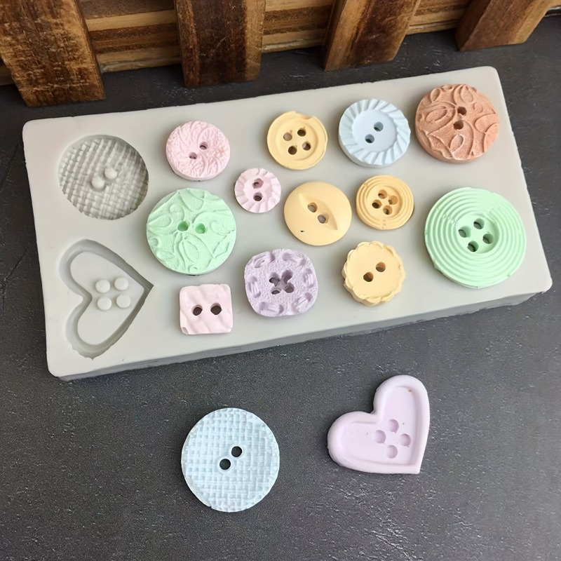 Soap Making Organic - ボタン型シリコンモールド シリコンモールド 石鹸やキャンドルの装飾ツール用