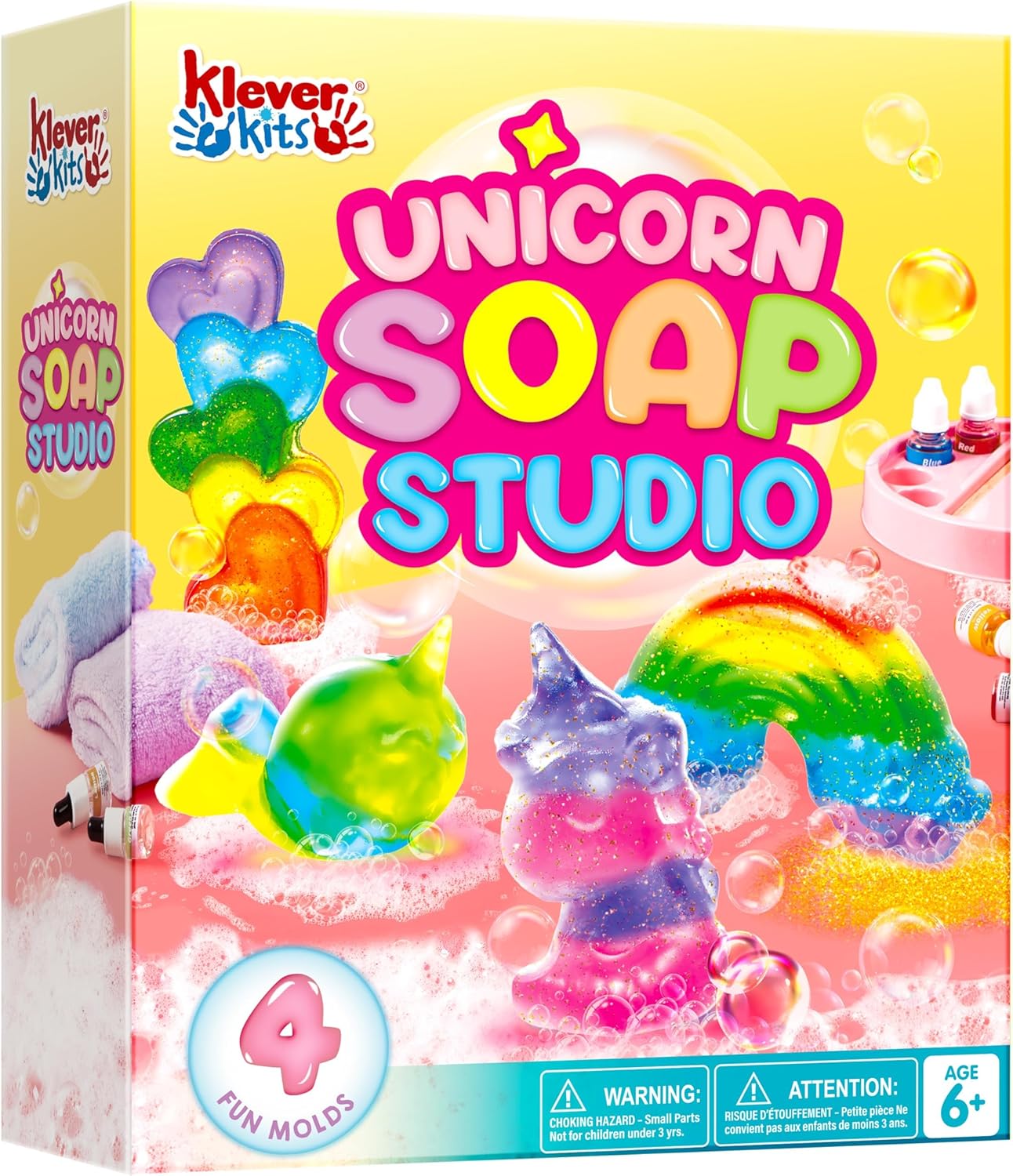 Soap Making Diy - JOYFY ユニコーン石鹸作りキット 女の子向け工作 DIYプロジェクト 子供の誕生日 クリスマスプレゼント