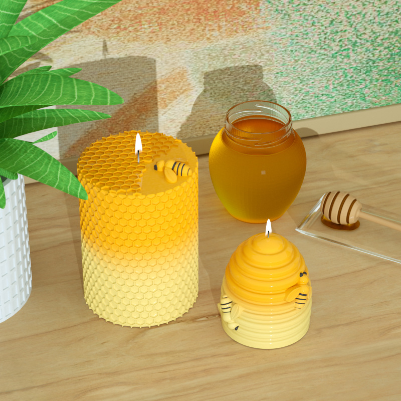 Soap Making Homemade - 3dシリコンキャンドルモールド,ハニカム形状,キャンドル製造用品,自家製蜜蝋,クレヨンワックス,溶解性ハイブ