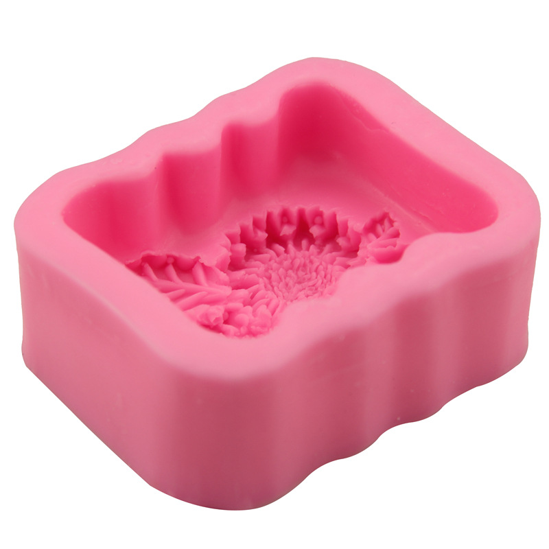 3D スクエアフラワーシリコーン石鹸型ひまわり石鹸金型自家製 - Soap Making Homemade のレビューと価格