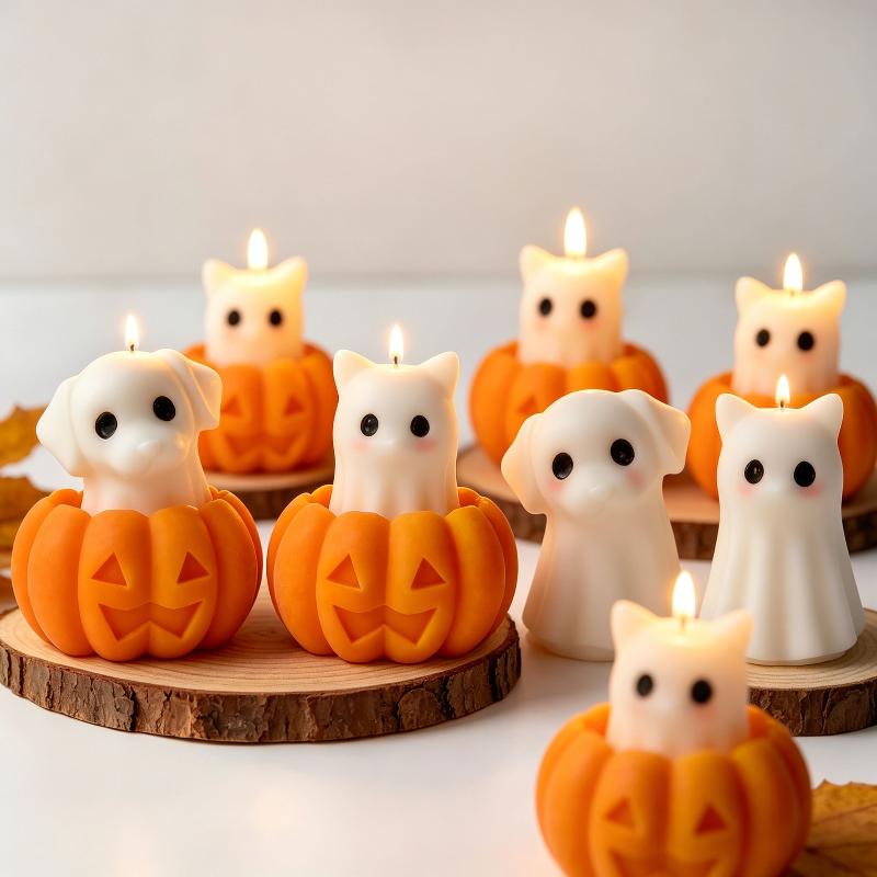 新しいDIYハロウィン多用途シリコンモールド、かわいい子犬・ - Soap Making Diy のレビューと価格
