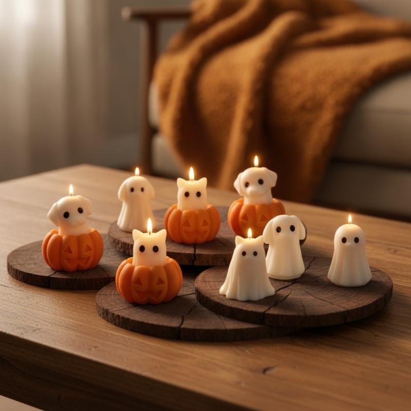 新しいDIYハロウィン多用途シリコンモールド、かわいい子犬・ - Soap Making Diy のレビューと価格