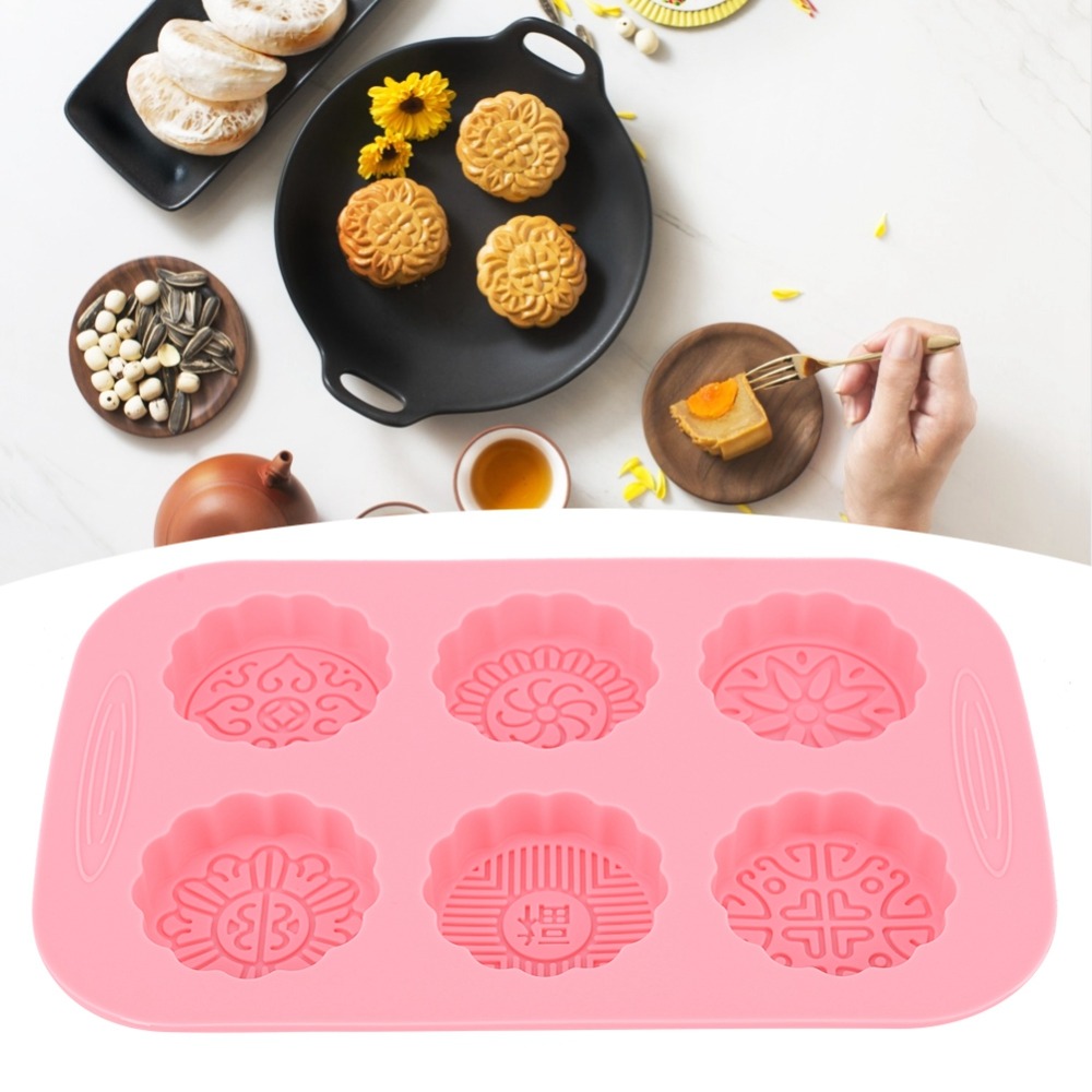 DIYシリコン製月餅型 ピンク 25×16×2cm 石鹸型  - Soap Making Diy のレビューと価格