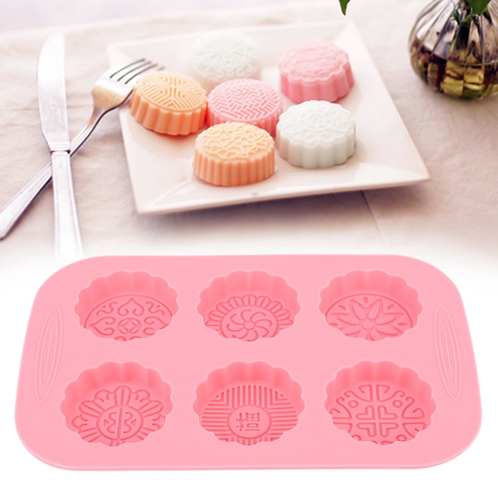 DIYシリコン製月餅型 ピンク 25×16×2cm 石鹸型  - Soap Making Diy のレビューと価格