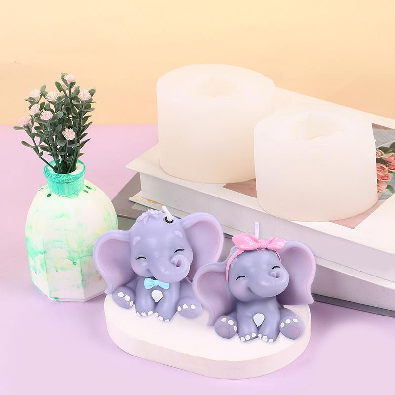 かわいい3D象型シリコンキャンドルモールド、簡単リリース、再 - Soap Making Organic のレビューと価格
