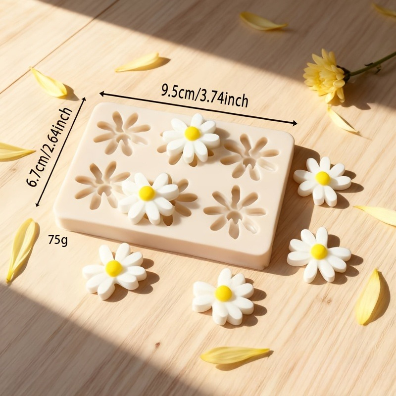 1pc 3D デイジーひまわりシリコンモールド石鹸キャンドル - Soap Making Organic のレビューと価格