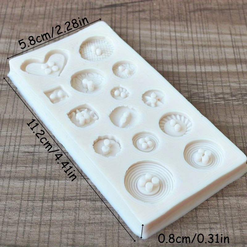 ボタン型シリコンモールド シリコンモールド 石鹸やキャンドル - Soap Making Organic のレビューと価格