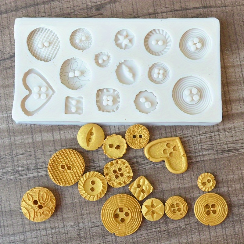 ボタン型シリコンモールド シリコンモールド 石鹸やキャンドル - Soap Making Organic のレビューと価格