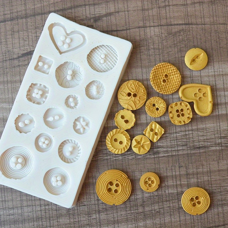 ボタン型シリコンモールド シリコンモールド 石鹸やキャンドル - Soap Making Organic のレビューと価格