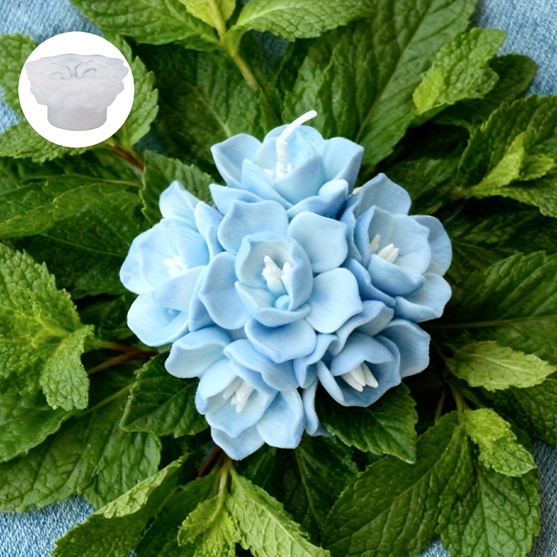 1つのアジサイの花型シリコンモールド、キャンドル、石鹸、樹脂 - Soap Making Organic のレビューと価格