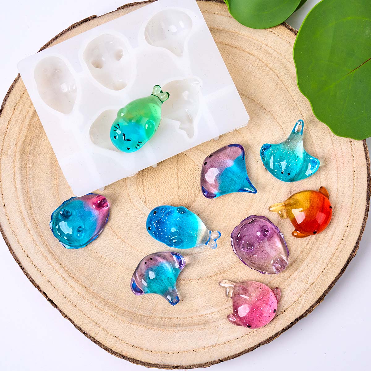 3Dヒーリング可愛いマンタ鯨シリコンモールドDIYキーホルダ - Soap Making Diy のレビューと価格