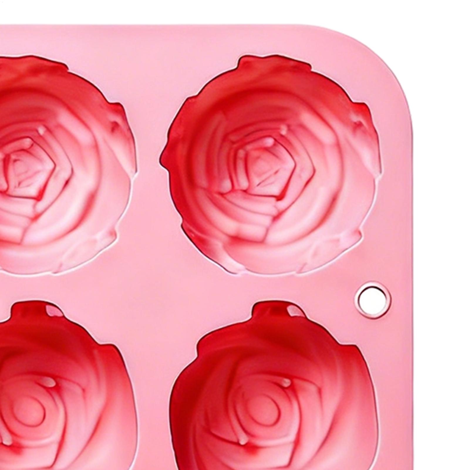 8穴ローズフラワーシリコンモールド手作り石鹸キャンドルシリコ - Soap Making Diy のレビューと価格