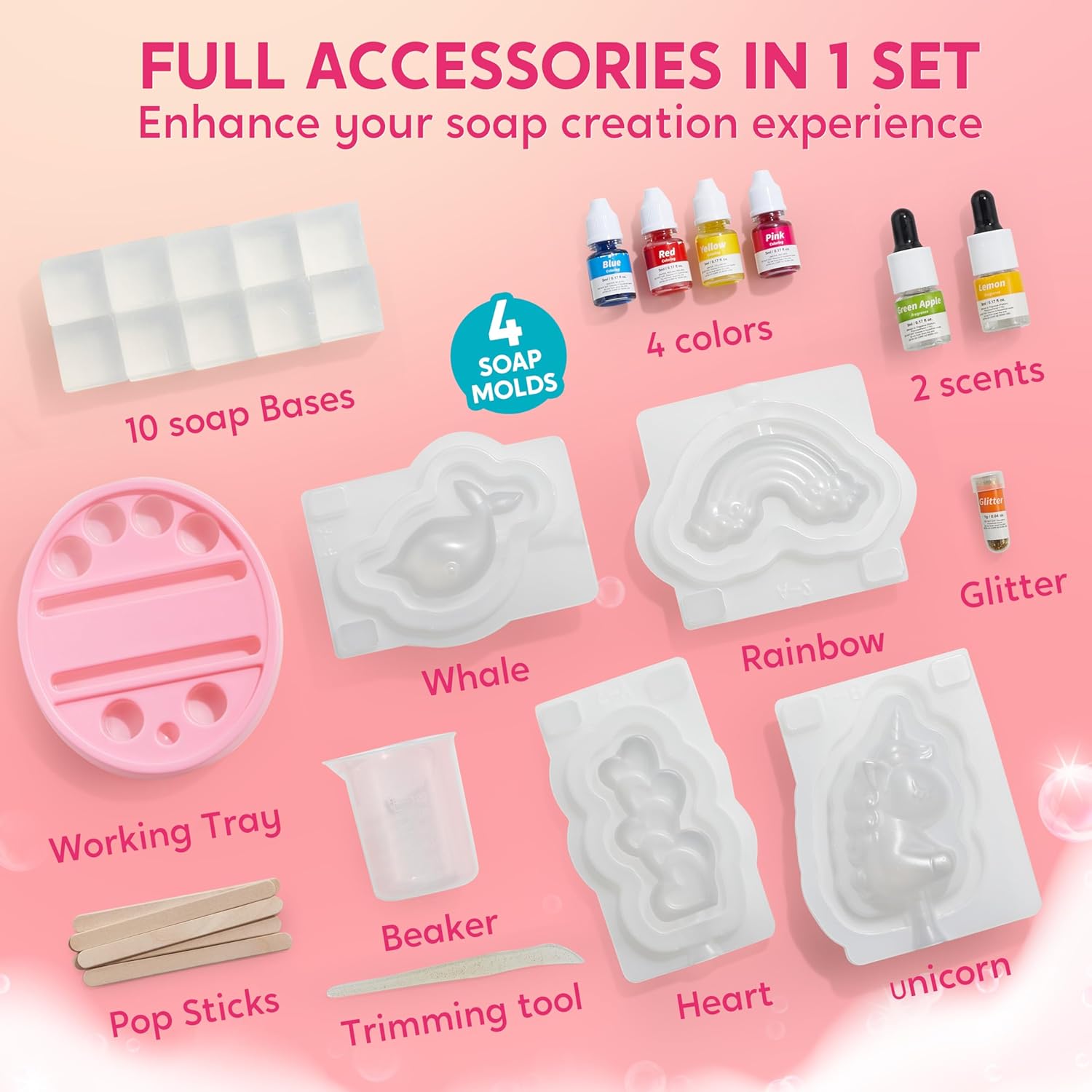 JOYFY ユニコーン石鹸作りキット 女の子向け工作 DIY - Soap Making Diy のレビューと価格