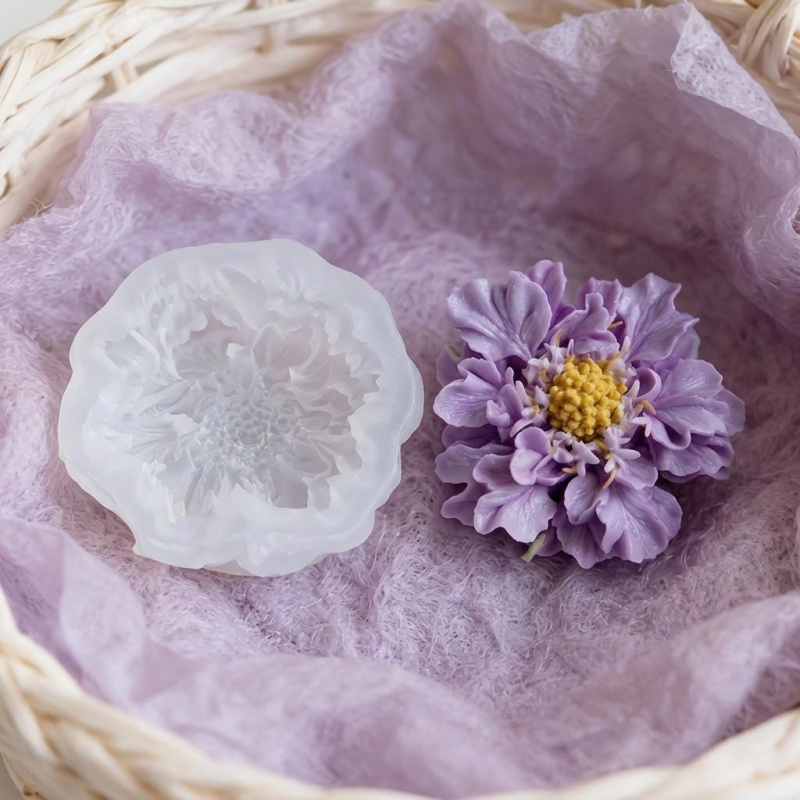 1つの夢のような青い鉢植えの花のシリコンモールド、DIYアー - Soap Making Organic のレビューと価格