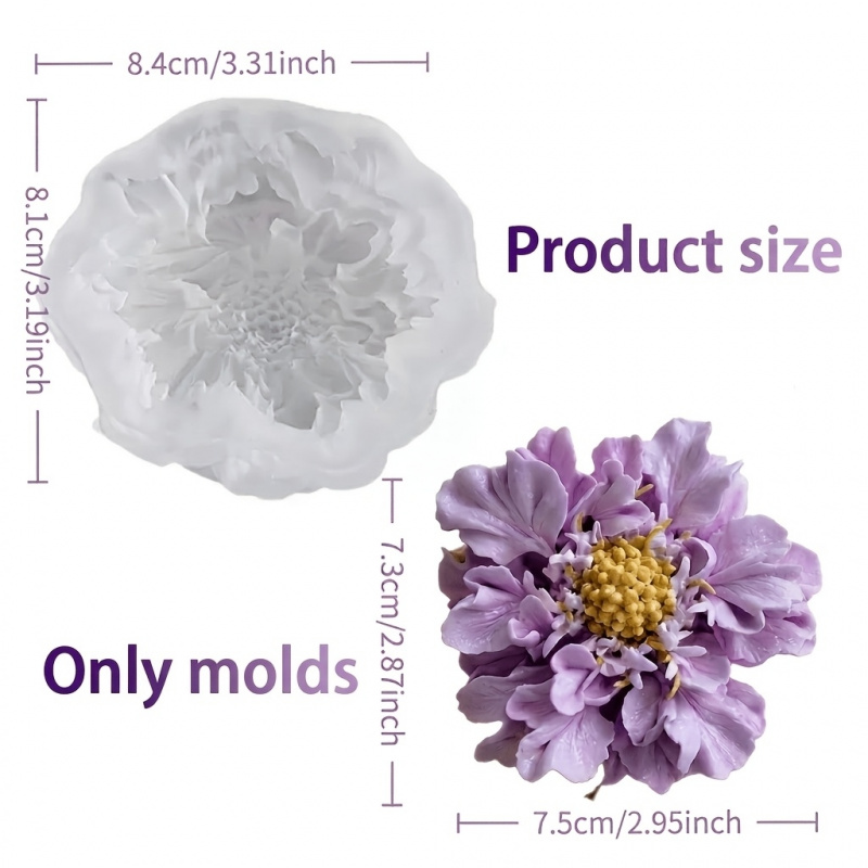 1つの夢のような青い鉢植えの花のシリコンモールド、DIYアー - Soap Making Organic のレビューと価格