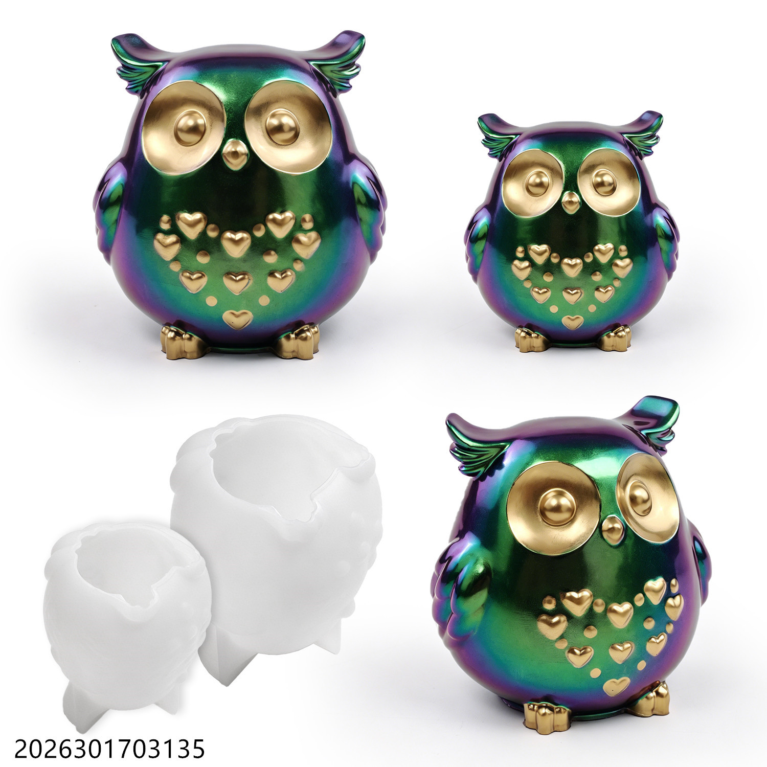 フクロウシリコンモールド 3D鳥型セット DIYエポキシ樹脂 - Soap Making Organic のレビューと価格